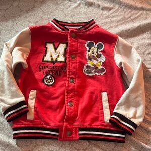 Disney Red and Cream Mickey Mouse Kids Jacket